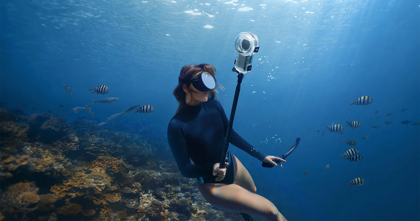 Insta360 X5 8K 360 Action Cam – AI Night Mode, Replaceable Lens | Singapore Stock