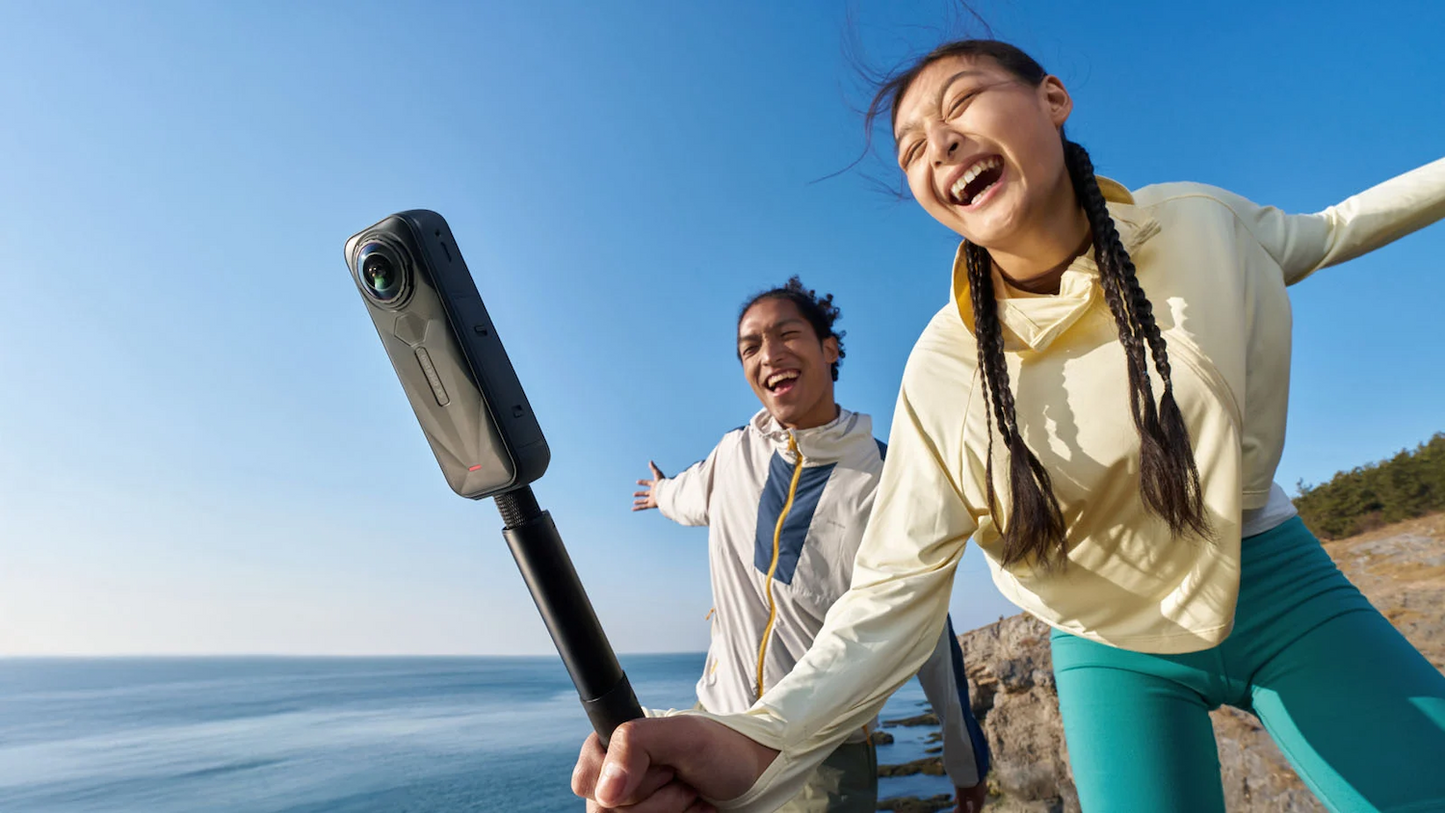 Insta360 X5 8K 360 Action Cam – AI Night Mode, Replaceable Lens | Singapore Stock